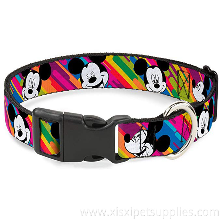 Plastic Clip Collar - custom design High Strength Red/Black/White